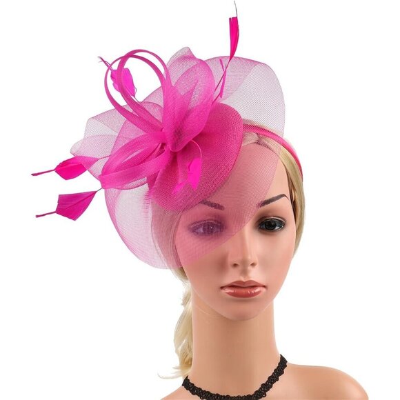 Vintage 1920s Flapper Headband Feather Crystal Great Gatsby Costume Accessory main image 7